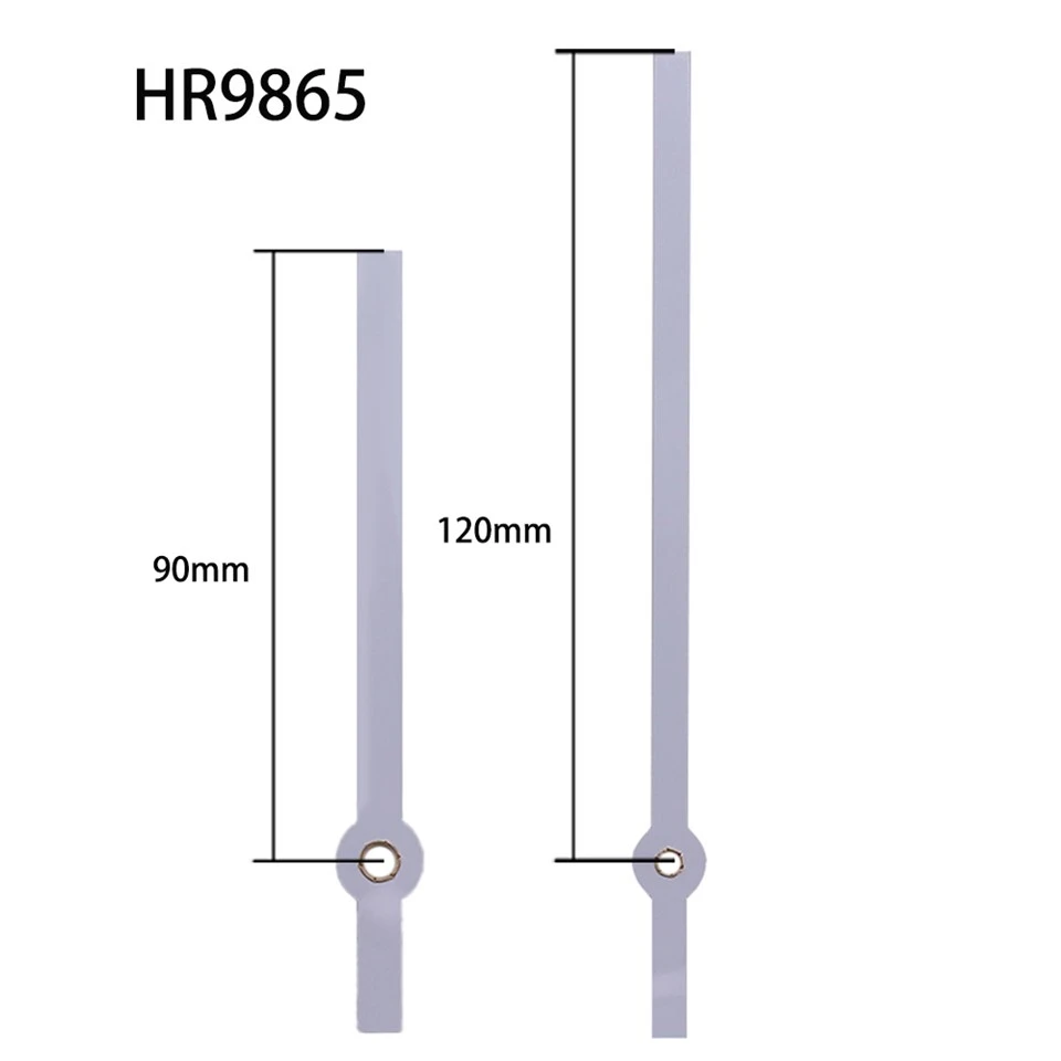 שעון מחוג HR9865 לבן שעה ודקה עם שרוול נחושת